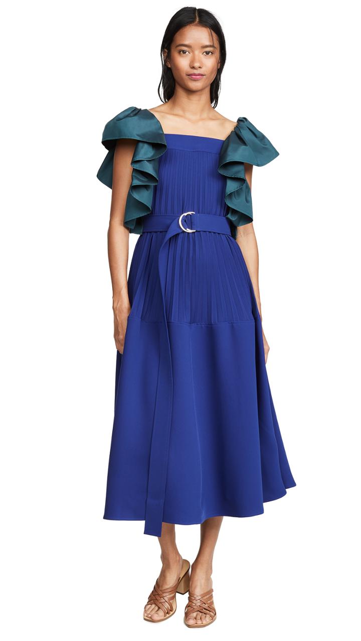 Adeam Pleated Parachute Dress