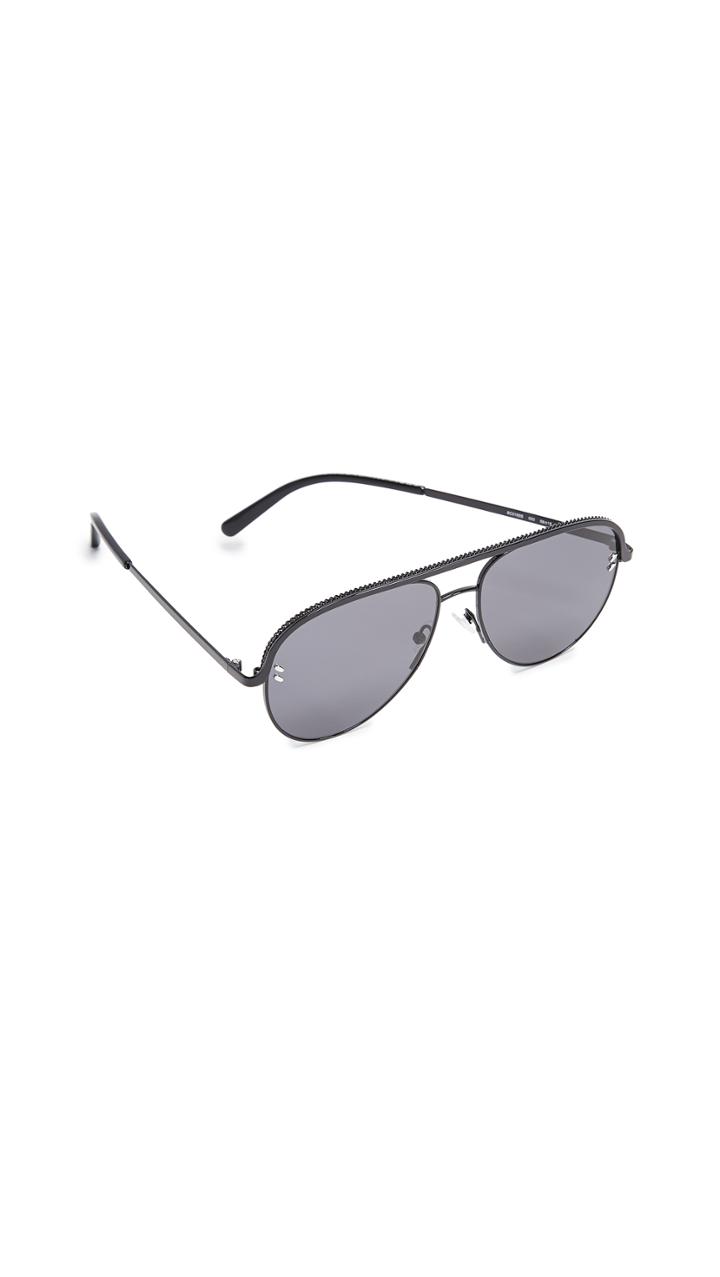 Stella Mccartney Double Bridge Pilot Sunglasses