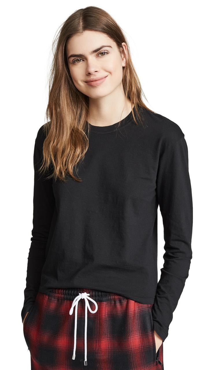 James Perse Vintage Boxy Long Sleeve Tee