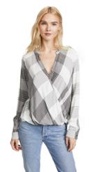 Splendid Murray Plaid Blouse