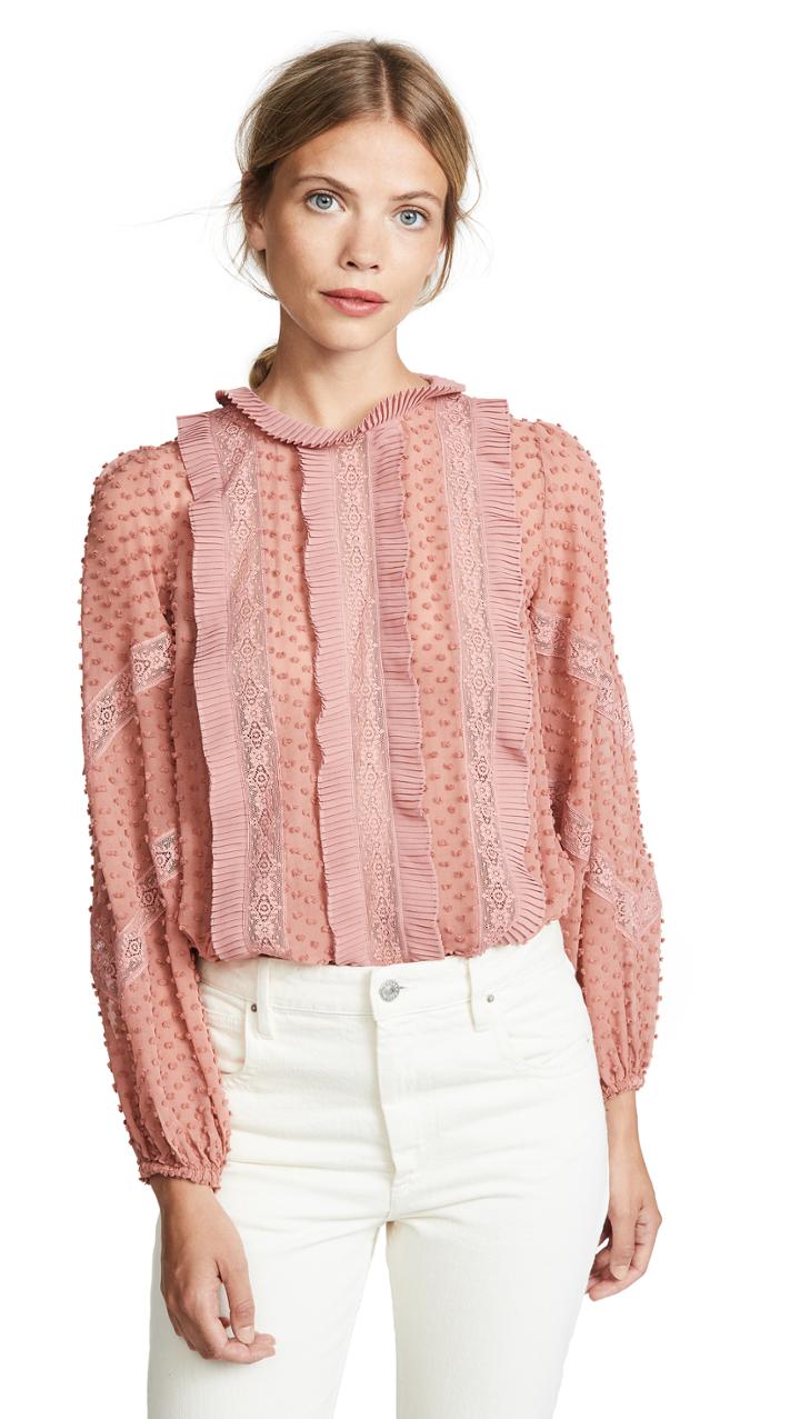 Zimmermann Unbridled Spliced Blouse