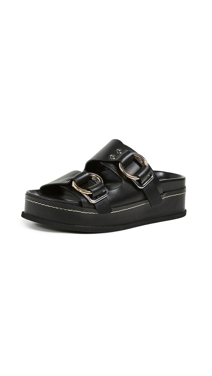 3 1 Phillip Lim Freida Platform Buckle Slides