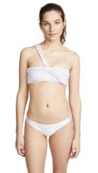 Baja East Bandeau One Piece Swimsuit