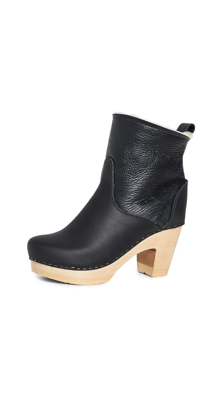 No 6 Pull On Shearling High Heel Boots