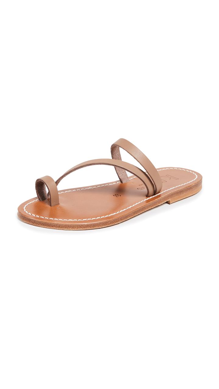 K Jacques Actium Toe Ring Sandals