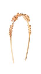 Oscar De La Renta Acorn Leaf Pearl Headband