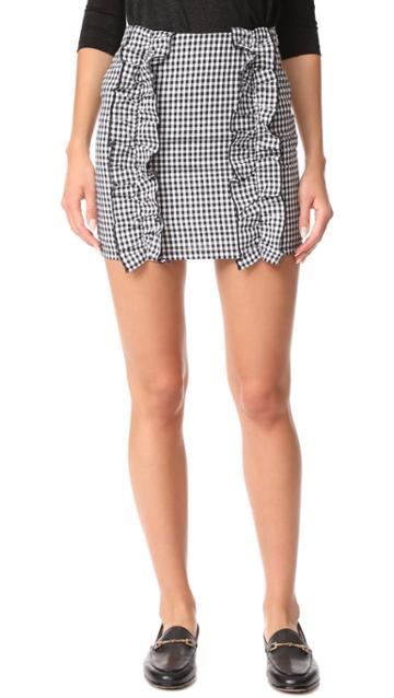 After Market Ruffle Mini Skirt