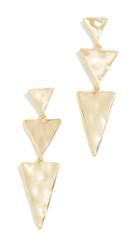 Gorjana Luca Tiered Triangle Earrings