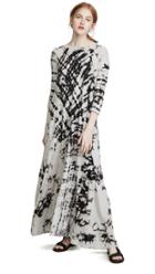 Raquel Allegra Tie Dye Drama Maxi Dress