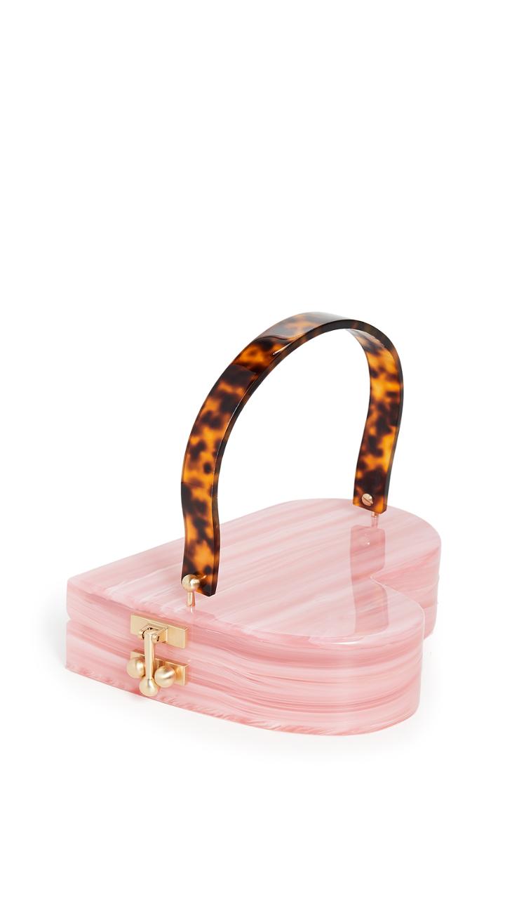 Edie Parker Heartly Clutch With Handle