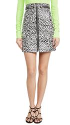 Philosophy Di Lorenzo Serafini Leopard Skirt With Zipper Detail