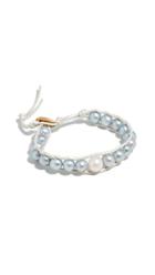 Chan Luu Cultured Pearl Leather Bracelet