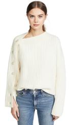 Edition10 Button Sleeve Sweater
