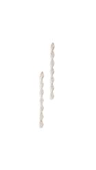 Adina Reyter 14k Gold Pave Diamond Link Earrings