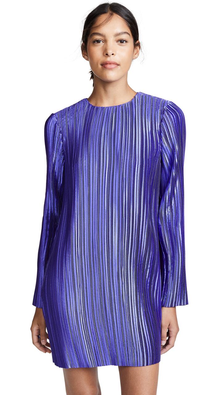 Tibi Plisse Mini Dress
