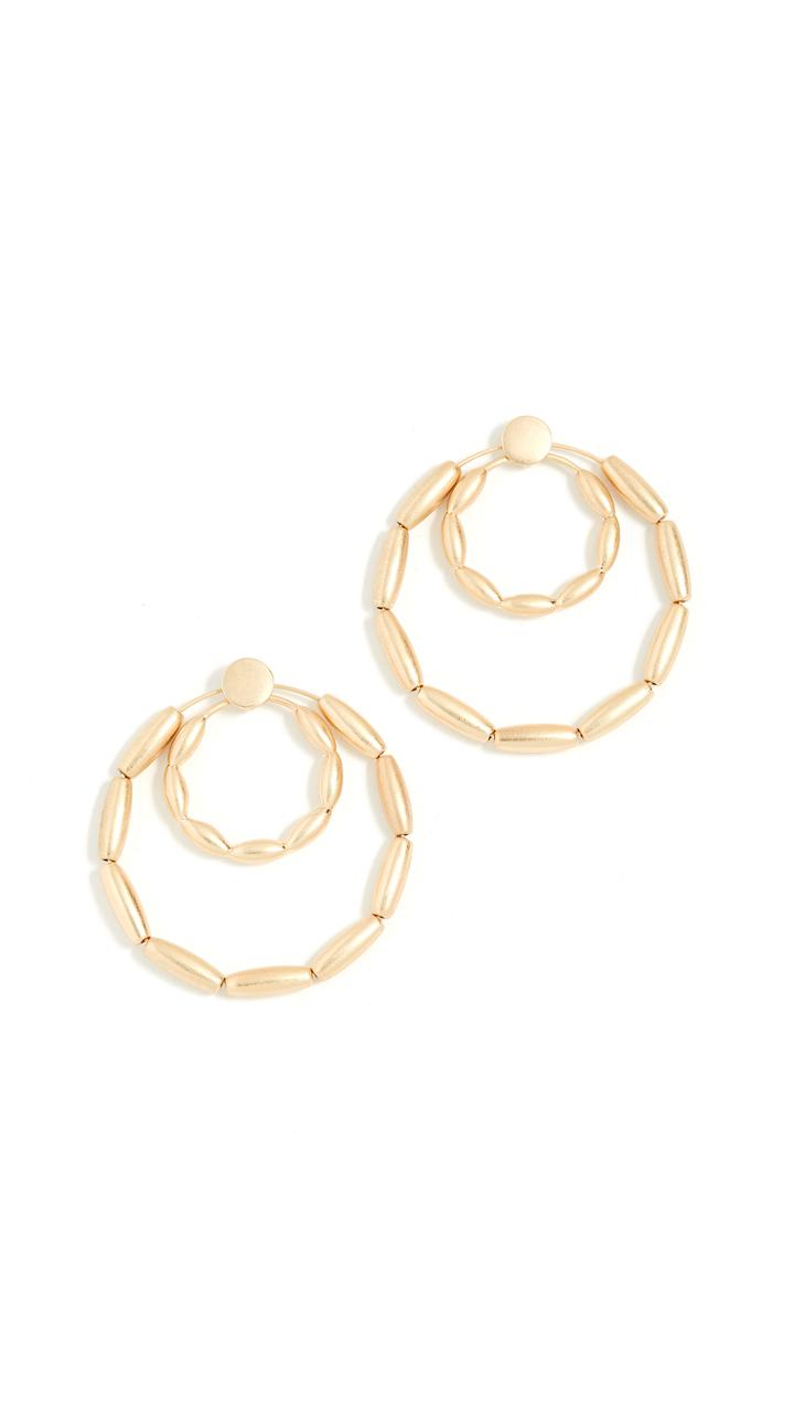 Rebecca Minkoff Sadie Front Facing Double Hoops