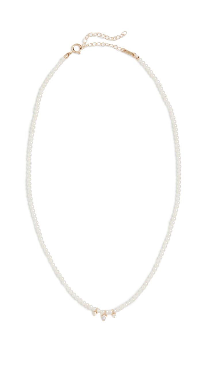Mizuki 14k Full Pearl Necklace