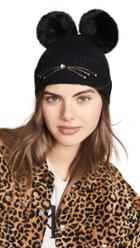 Kate Spade New York Embellished Cat Beanie Hat