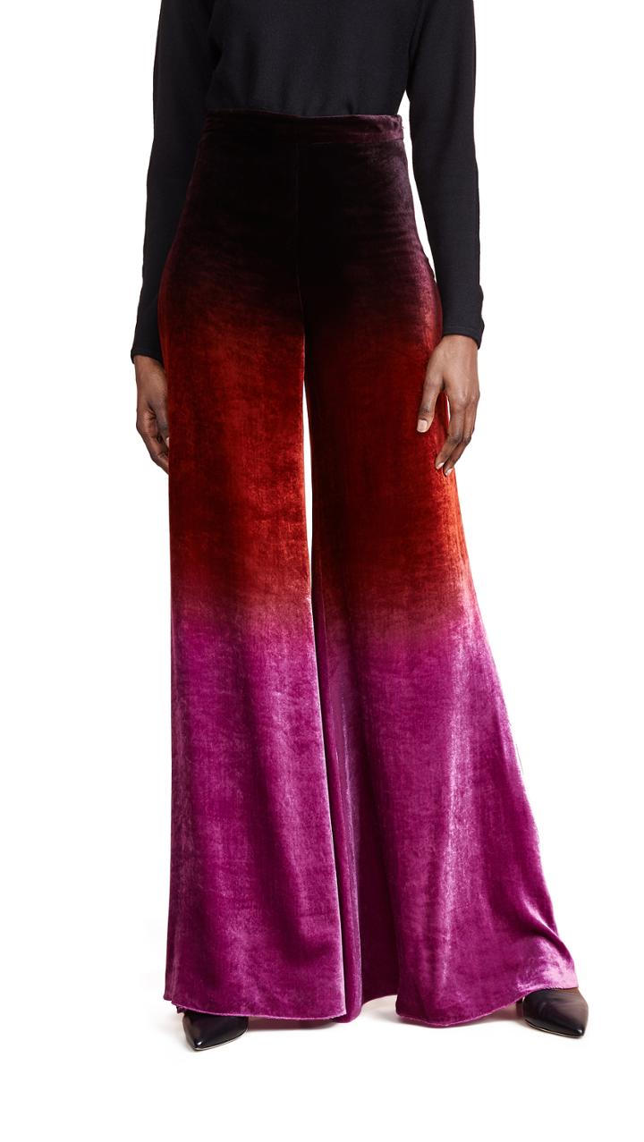 Cushnie High Waisted Wide Leg Pants