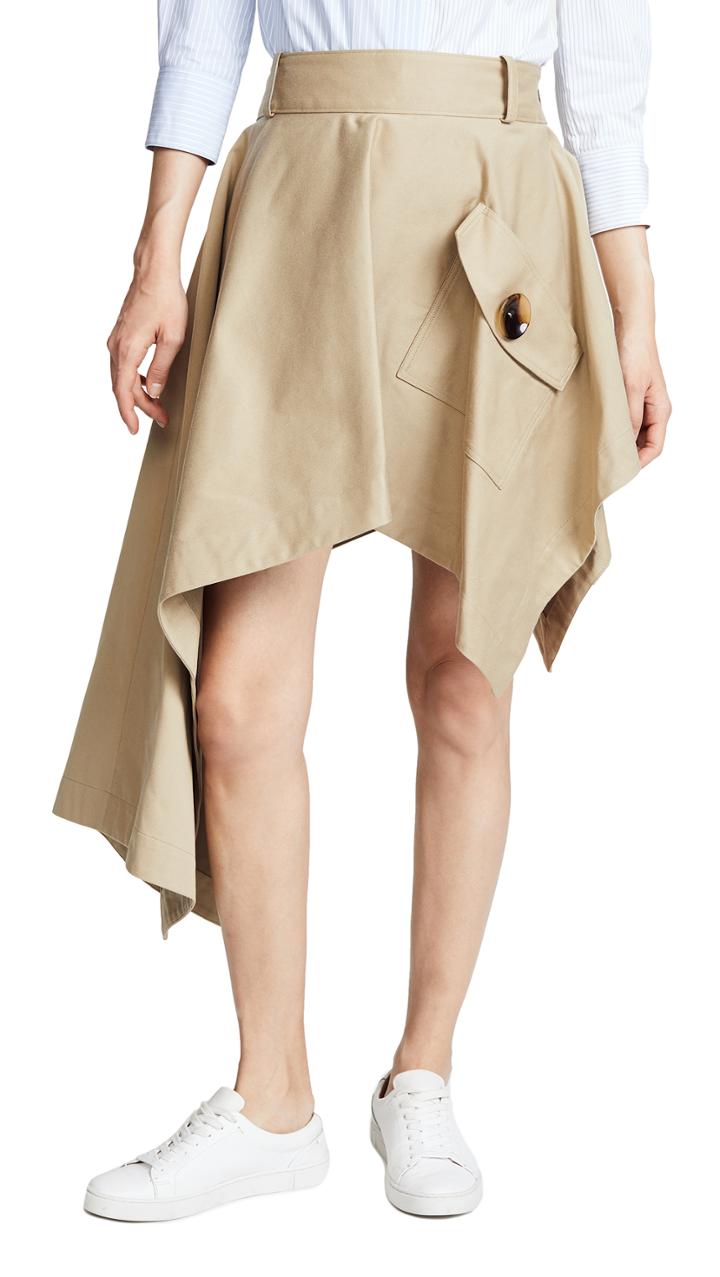 Monse Asymmetrical Skirt With Pocket