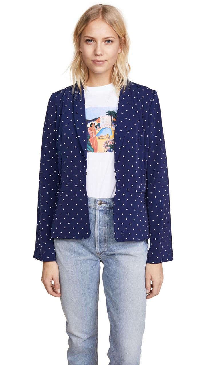 Evidnt Polka Dot Blazer