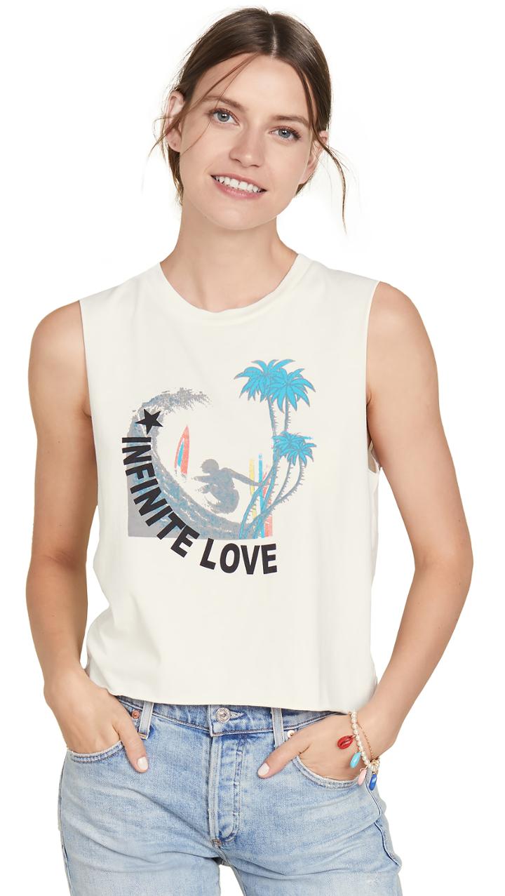 Pam Gela Surf Cali Logo Muscle Tee