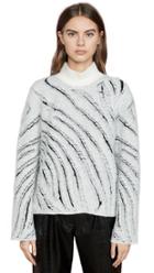 3 1 Phillip Lim Zebra Fringe Turtleneck