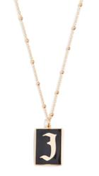 Maison Irem Gothic Initial Necklace