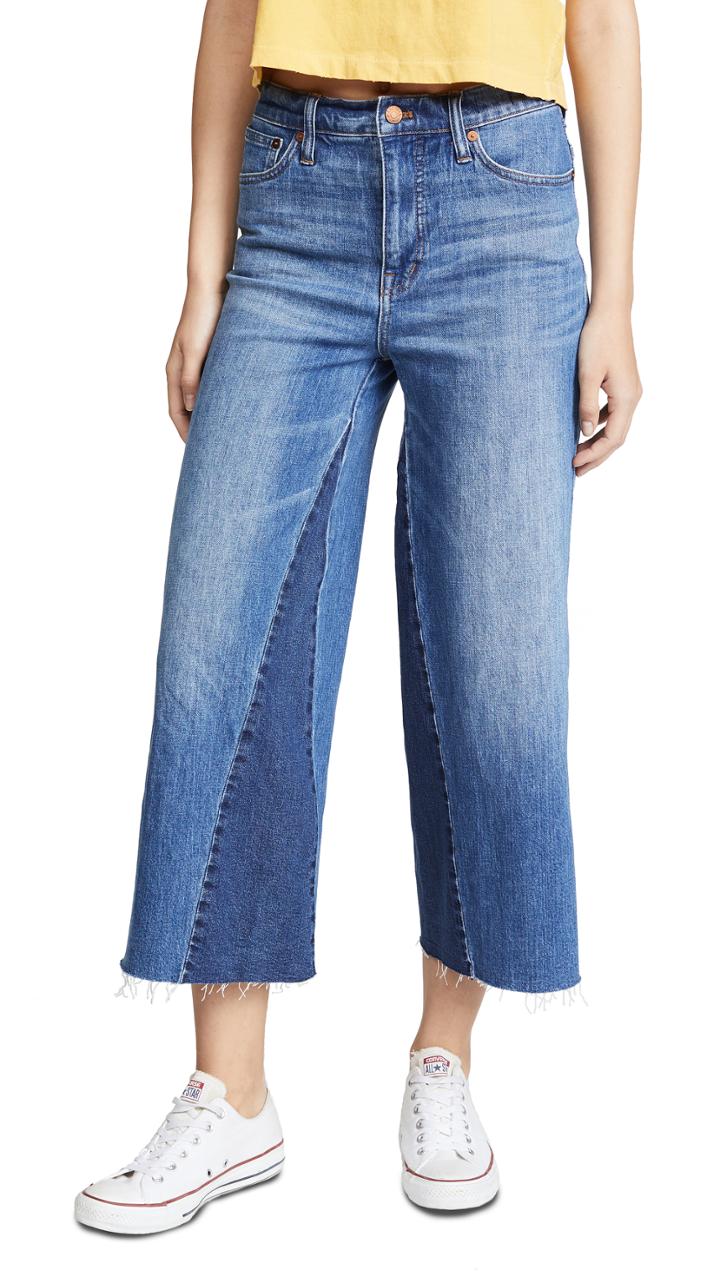 Madewell Wide Leg Cropped Jeans