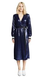 Robert Rodriguez Sequin Robe Wrap Dress