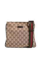 What Goes Around Comes Around Gucci Canvas Sling Messenger Bag