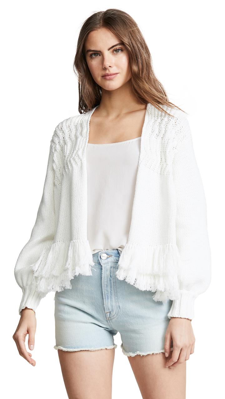 Frame Fringe Cardigan