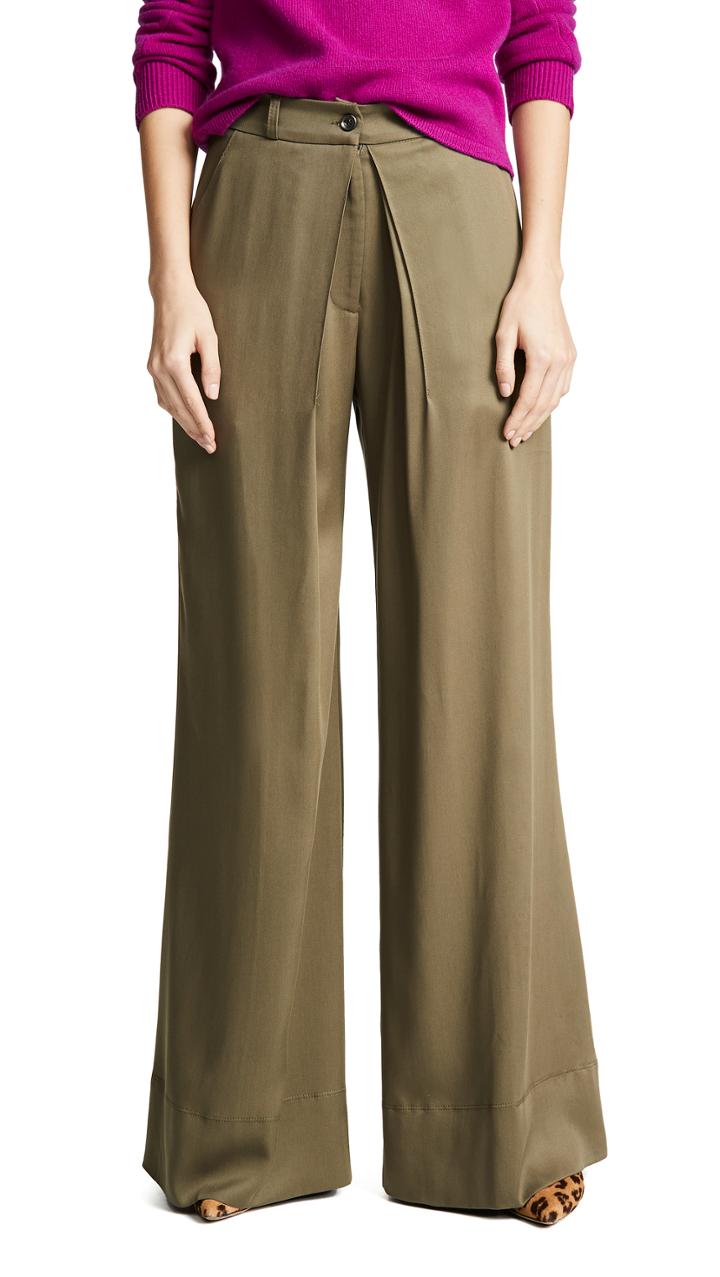 Twenty Tees Sosa Twill Wide Leg Trousers