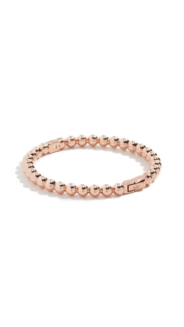 Kate Spade New York Golden Girl Ball Hinged Bangle Bracelet