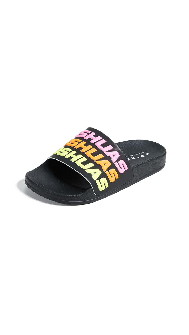 Joshua Sanders Racing Beach Slide Sandals