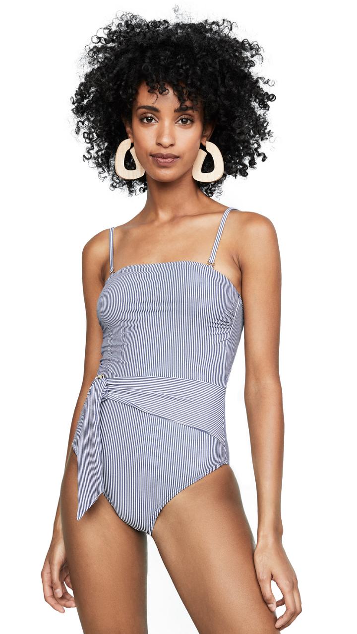 Suboo Shoreline Belted Strapless One Piece