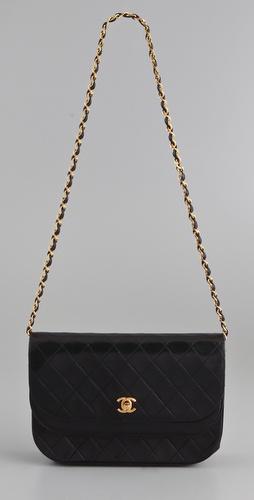 WGACA Vintage Vintage Chanel CC Curve Double Flap Bag