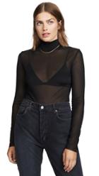 Endless Rose Mesh Turleneck Long Sleeve Tee