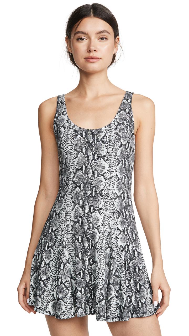 Alice Olivia Alicia Godet Midi Tank Dress