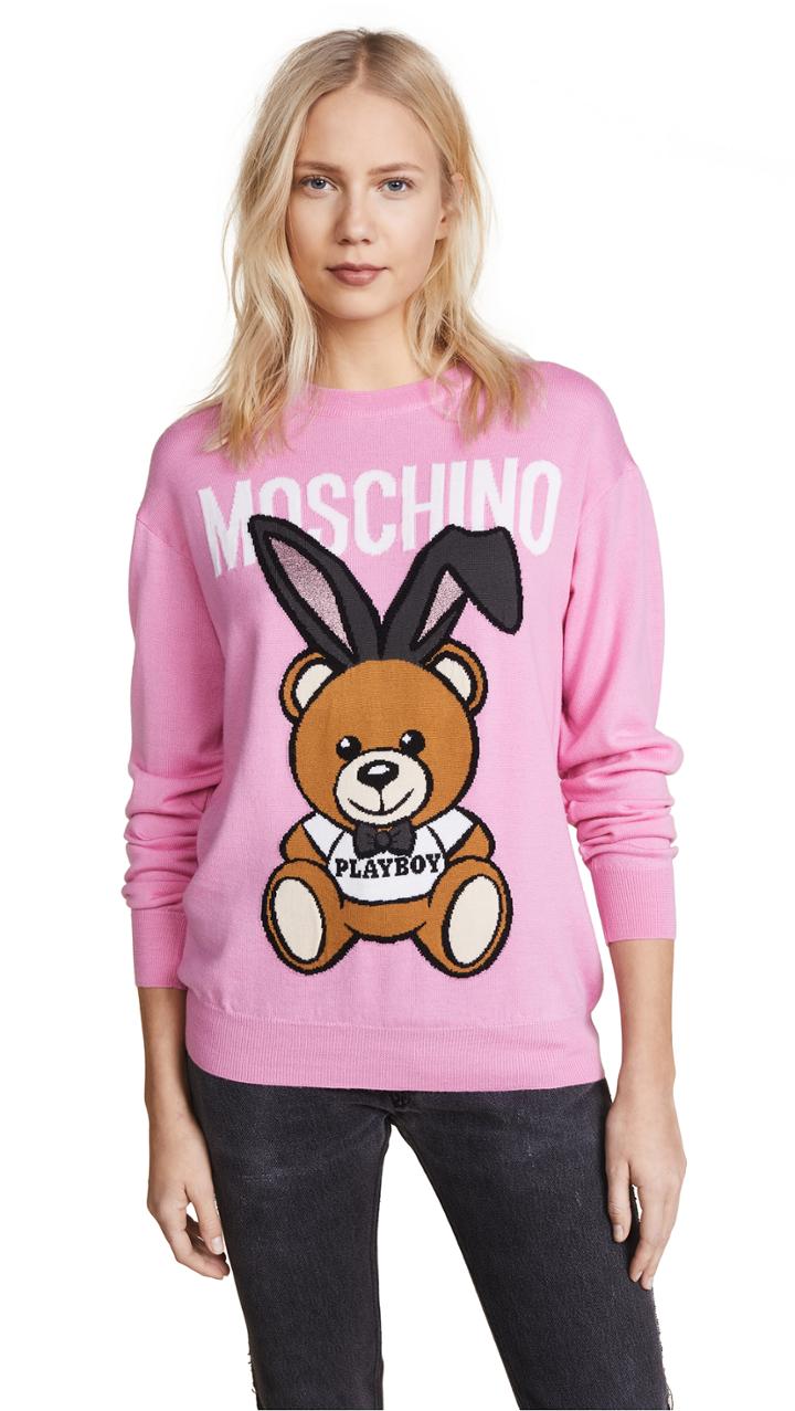 Moschino Bear With Bunny Ears Sweater