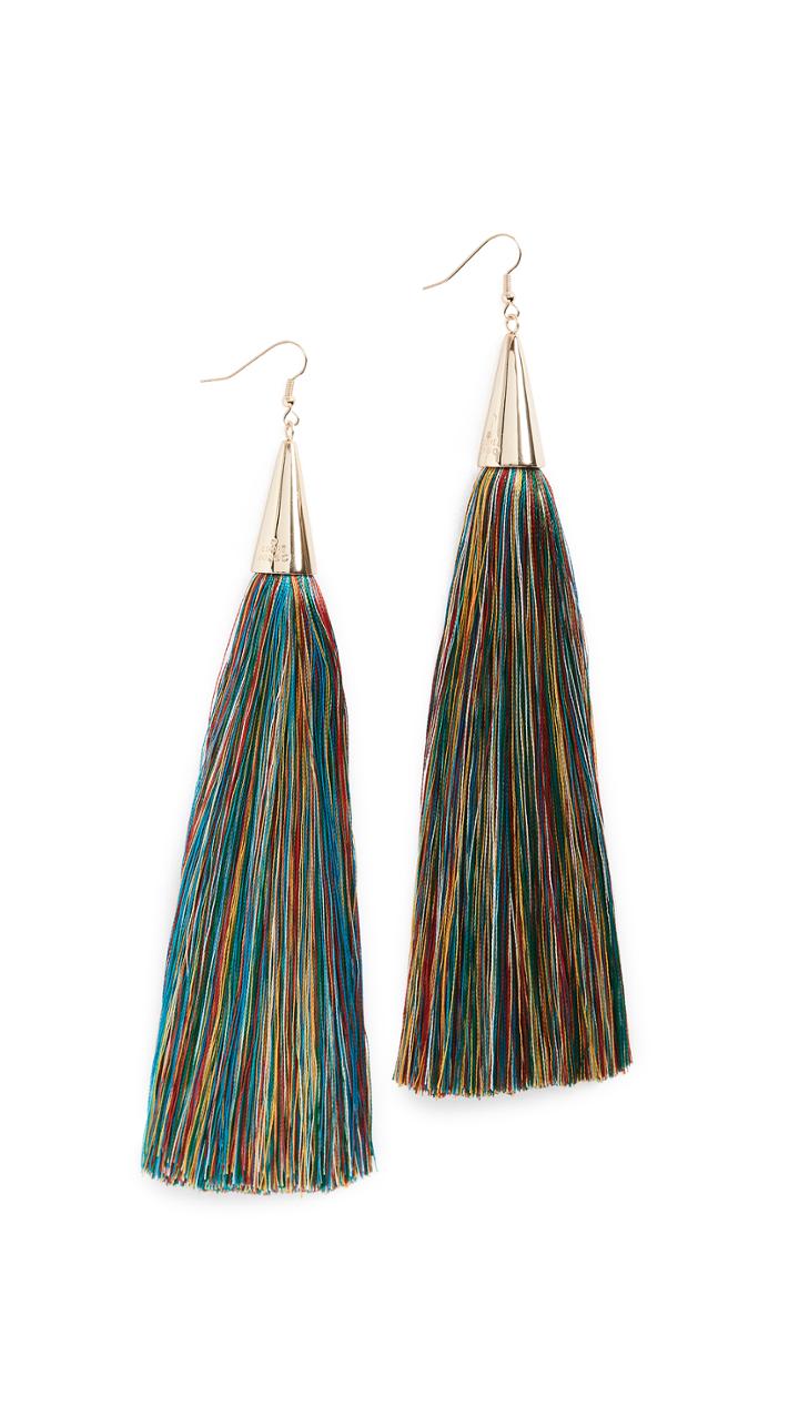 Eddie Borgo 15cm Silk Tassel Earrings