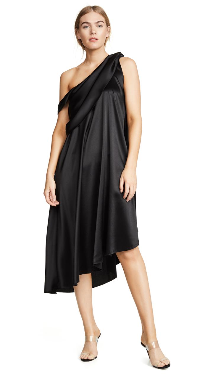 Baja East Wrap Drape Dress