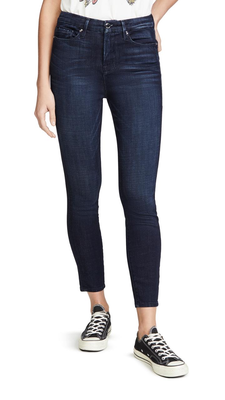 Good American Good Waist Crop Skinny Jeans