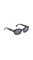 Moschino Narrow Round Sunglasses