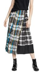 Marc Jacobs Long Plaid Skirt With Slit