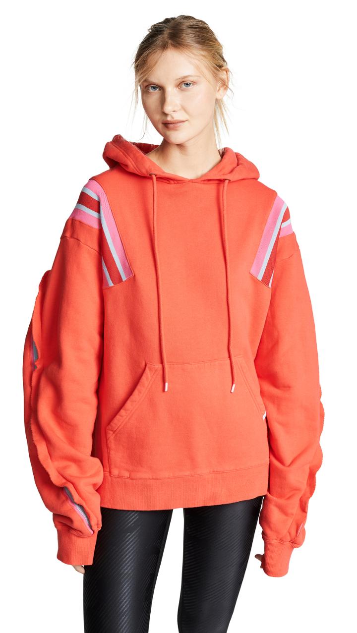 Facetasm Oversized Sports Stripes Hoodie
