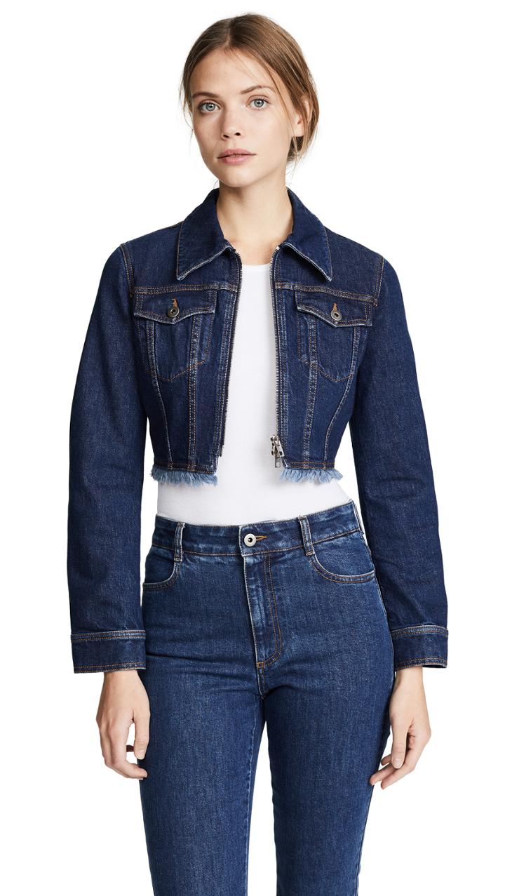 Stella Mccartney Paola Cropped Denim Jacket