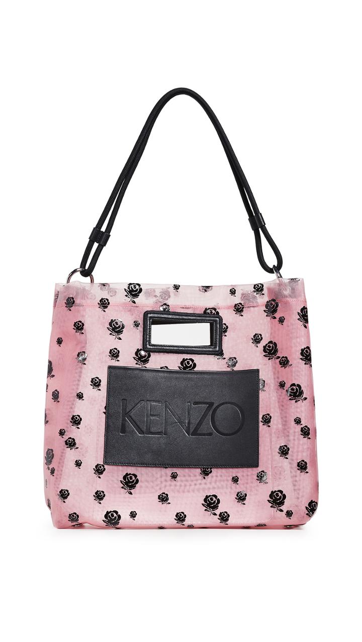 Kenzo Mesh Roses Tote Bag