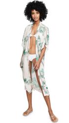 Plush Maxi Palm Kimono