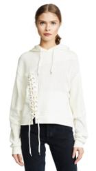 Mcq Alexander Mcqueen Lace Patched Hoodie